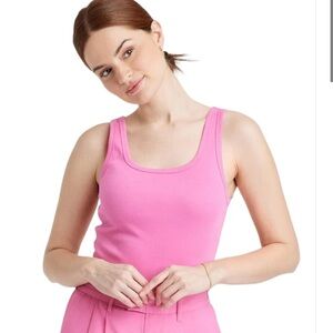 Women's Slim Fit Tank Top - A New Day Pink M